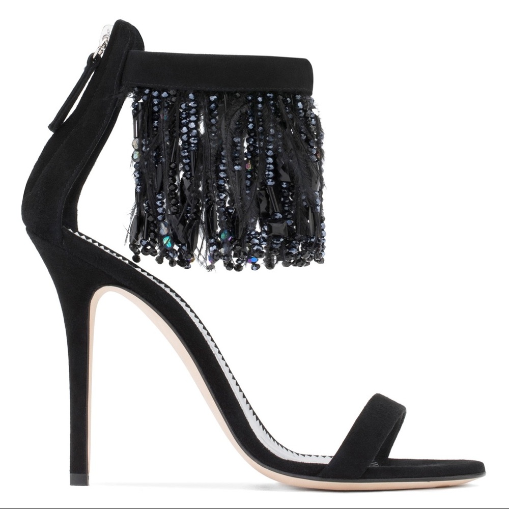 giuseppe zanotti • NEW • feathers & beads - Picture 6 of 9